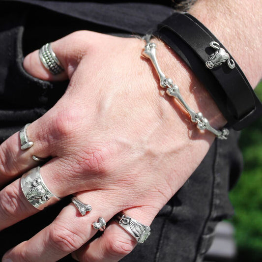 Bracelet "Bones" by LORO FEDE — Sterling Silver. Handcrafted. Dead Serious.