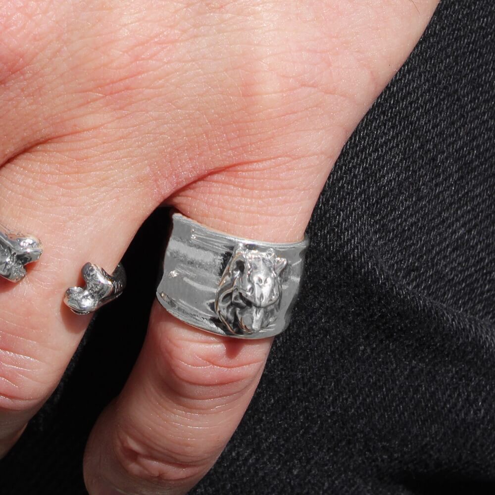 LORO FEDE Ring Gray Wolf