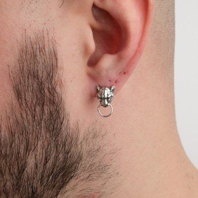 LORO FEDE Jaguar single earring, 925 silver