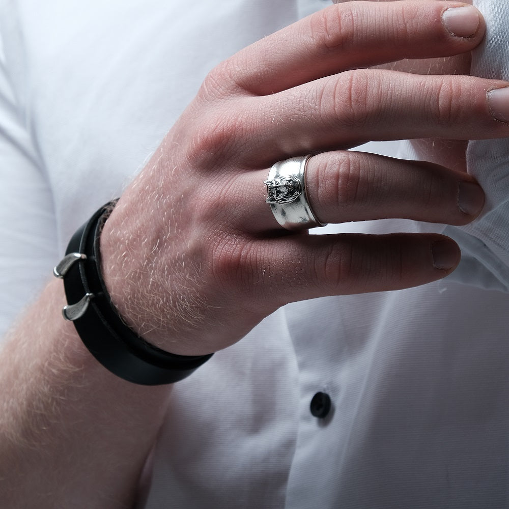 LORO FEDE Ring Gray Wolf