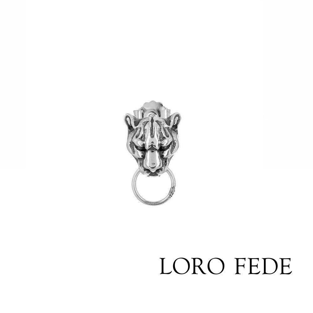 LORO FEDE Jaguar single earring, 925 silver