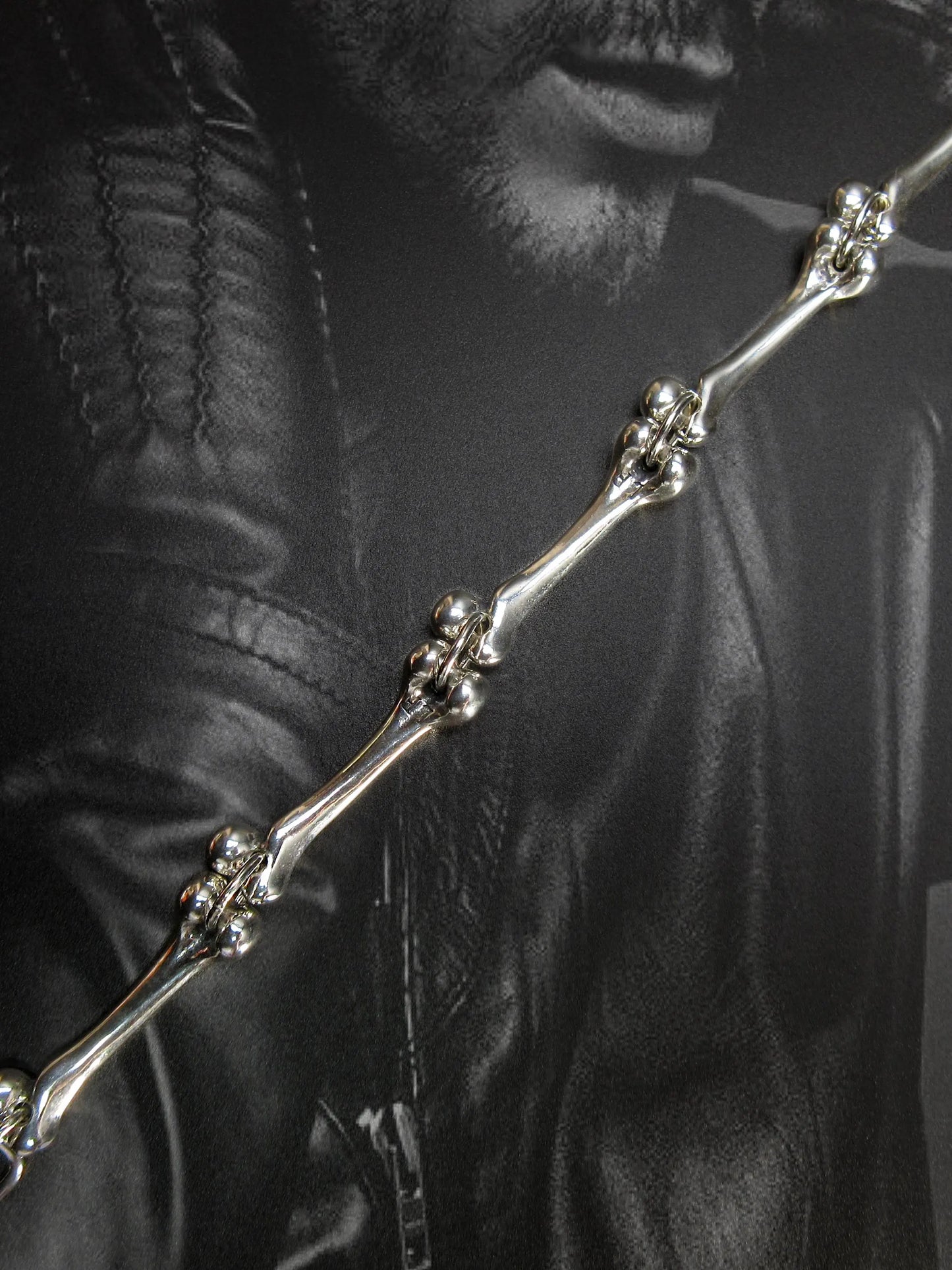 Bracelet "Bones" by LORO FEDE — Sterling Silver. Handcrafted. Dead Serious.