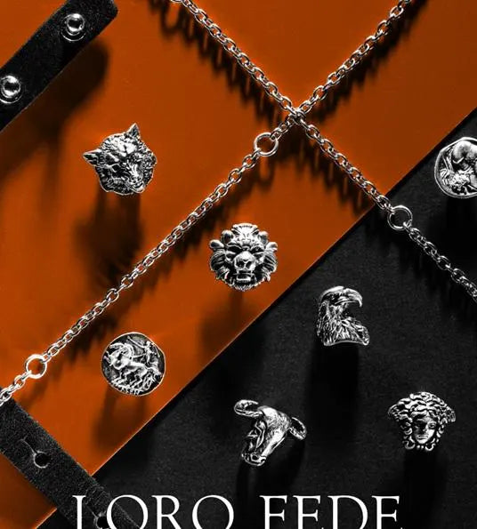 Corpus Vinculum | Sterling Silver Bone Chain Necklace – LORO FEDE – Statement Piece for Men